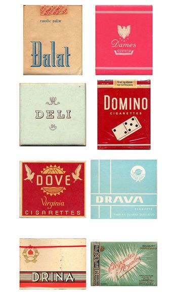 vintage cigarette packaging