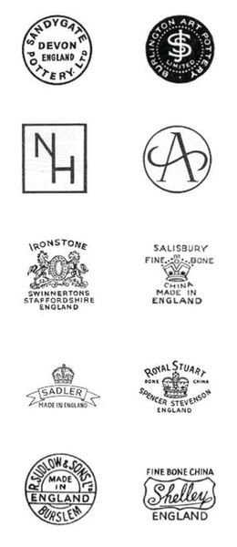 vintage ceramic back stamps 1