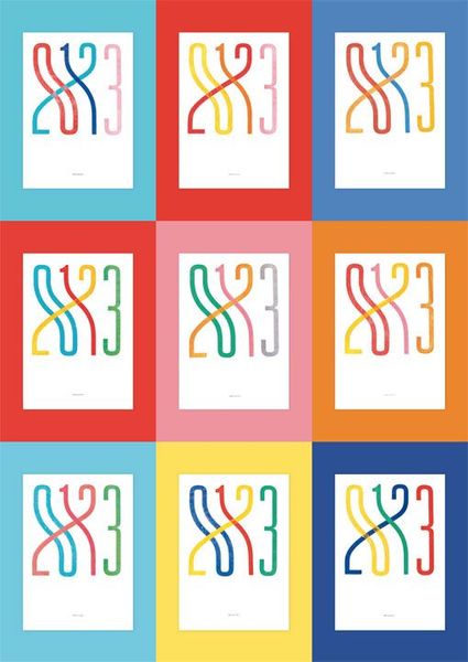 0123 / 2013 - Singapore-based studio Pupil People's typographic prints