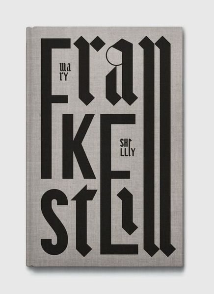 Typeverything.com - Frankestein book cover by Maciej Ratajski.