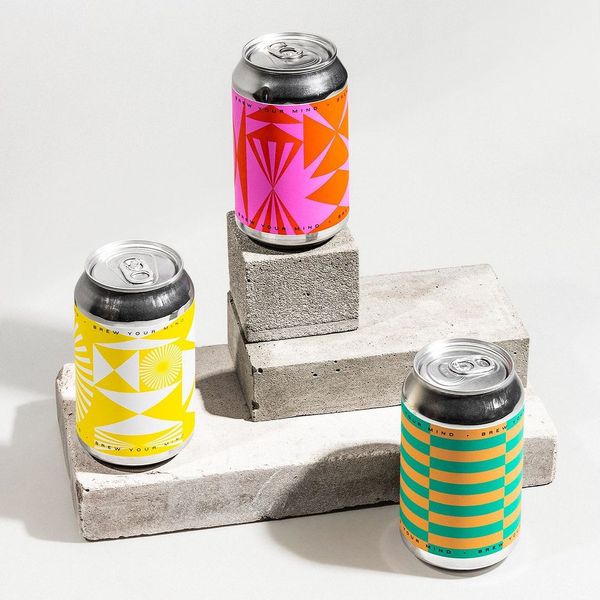 AIGA Eye on Design on Instagram: “Drink fresh 😌🍺😌 Designed by @studioclassmate, this geo…