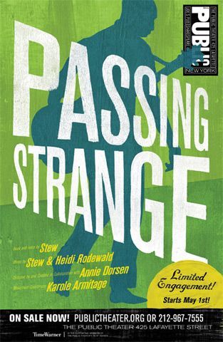 Passing Strange poster for Public Theater musical - by RED (red-nyc.com)