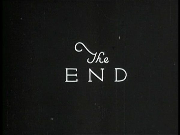 Why Worry - end title screen shot, 1923