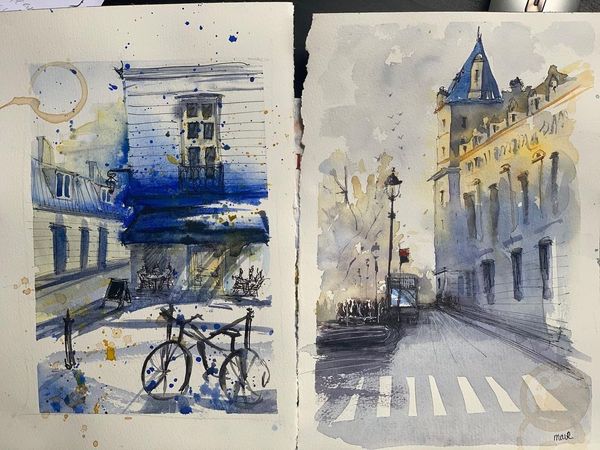 AnastasiaM on Instagram: “It is so amazing what you can do with watercolors in less than one hour…