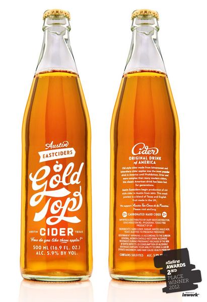 Simon Walker's Austin Eastciders bottle design. Fellow UNT ComDesign alumn. Stellar typographic wor…