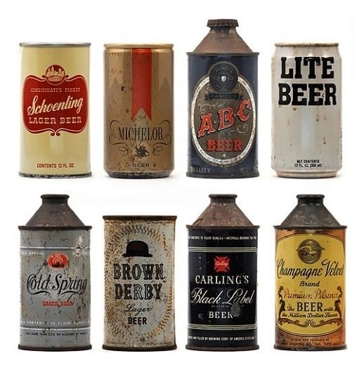 Vintage beer can design #vintage #type #1950s