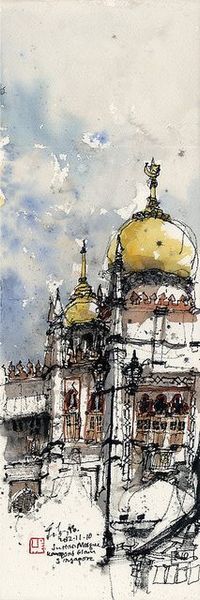 Sultan Mosque, Kampong Glam, Singapore - Ch'ng Kiah Kiean