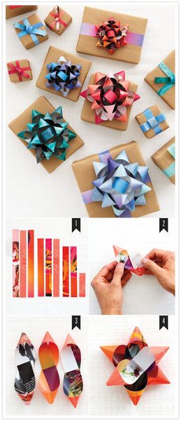 how to make gift bows // i'm actually fascinated about the form of this than the bow making aspect.…
