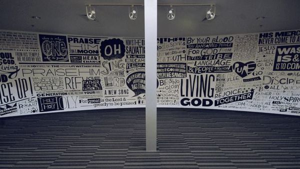 Sweet wall graphics typography by Joshua Blankenship (www.cargocollective.com/blankenship)