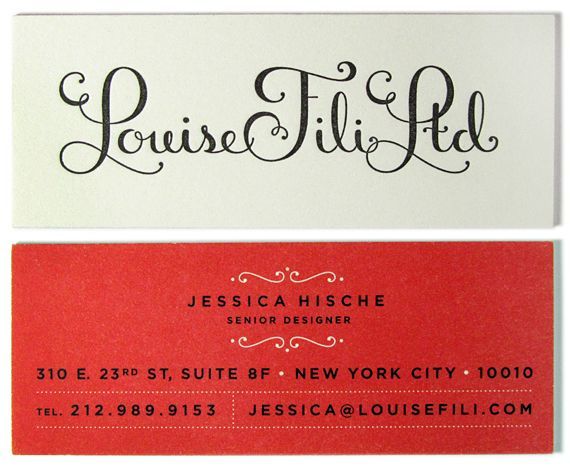 Louise Fili business card