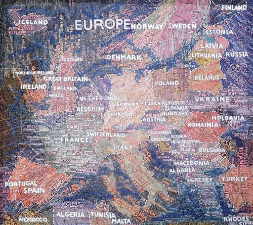 Paula Scher // geographic typographic paintings