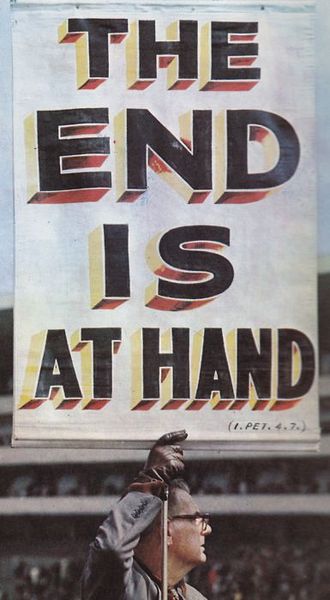 The End Is At Hand-(written type)