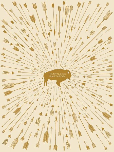 poster for heartless bastards // love this. #buffalo #arrow