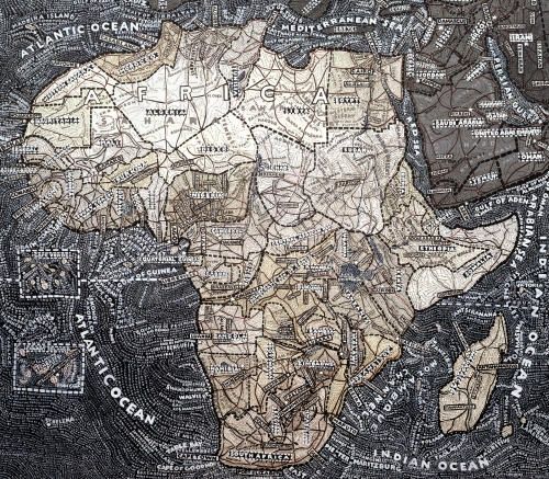 Paula Scher // geographic typographic paintings