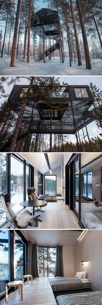 Floating Cabins in Sweden
