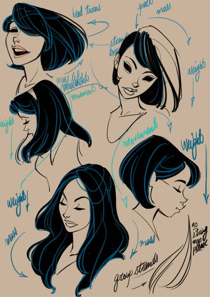 Tips on drawing hair