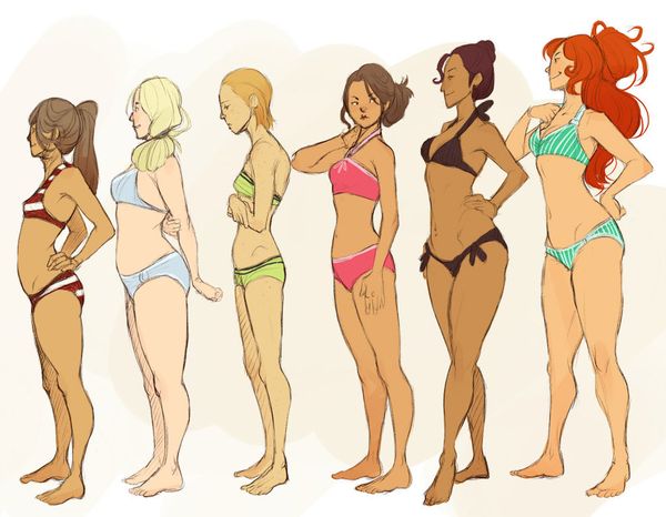 Lady doodles by Chopstuff ✤ || CHARACTER DESIGN REFERENCES | キャラクターデザイン | •…
