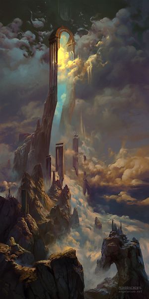 The Gate of Sahaqiel by PeteMohrbacher.deviantart.com on @DeviantArt