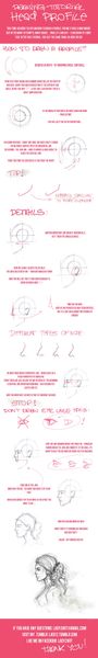 How to draw a head profile