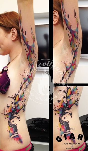 Love the way it travels up her arm, and how you wouldn't need to see the entire to appreciate what …