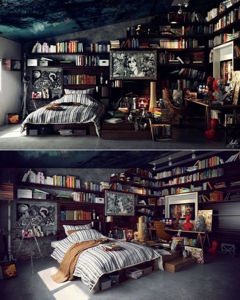 Book-Lovers Will Go Mad For These Enchanting Bedroom Libraries 11