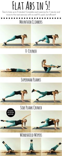 Flat Abs in 5!