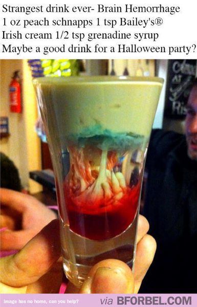 Coolest Halloween drink ever- Brain Hemorrhage | B for Bel