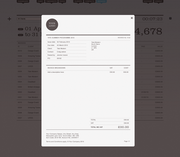 invoicing