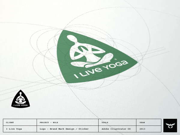 iliveyoga-logo-on-sticker-design