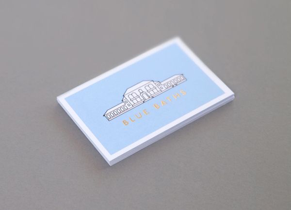 02-Blue-Baths-Gold-Foil-Business-Card-by-Ryan-Romanes-on-BPO1