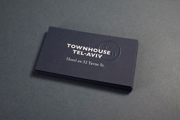 07-Townhouse-Tel-Aviv-Blue-Card-Business-Cards-Blind-Emboss-Koniak-on-BPO