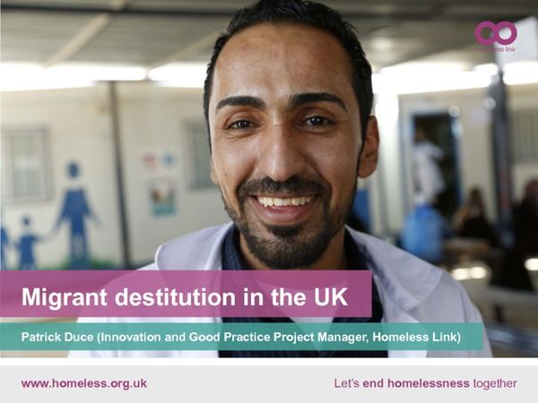 cover: Migrant destitution in the UK – Patrick Duce