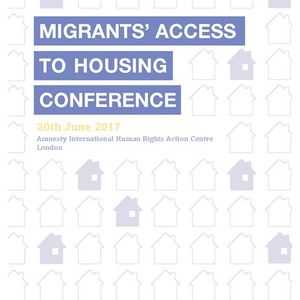 cover: Conference programme – Migrants’ Access to Housing