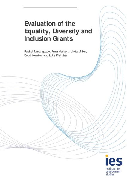 cover: Evaluation of the Equality, Diversity and Inclusion Grants