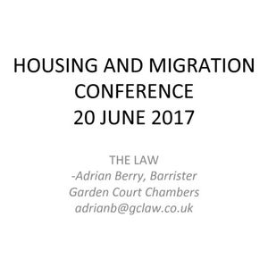 cover: Housing and Migration: The Law – Adrian Berry