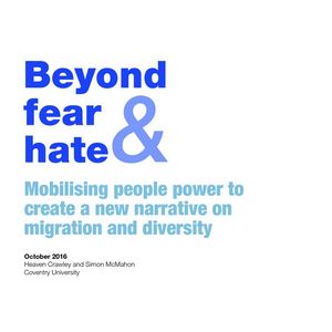 cover: Beyond Fear and Hate: Mobilising people power to create a new narrative on migration and diversity