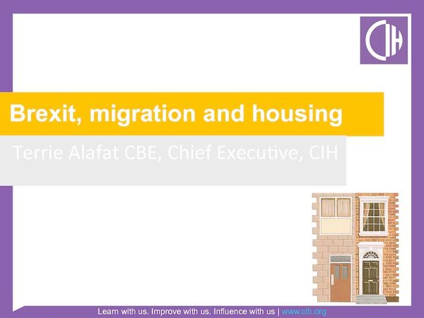 cover: Brexit, migration and housing – Terrie Alafat