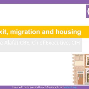 cover: Brexit, migration and housing – Terrie Alafat