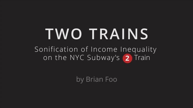 Two Trains - Sonification of Income Inequality on the NYC Subway