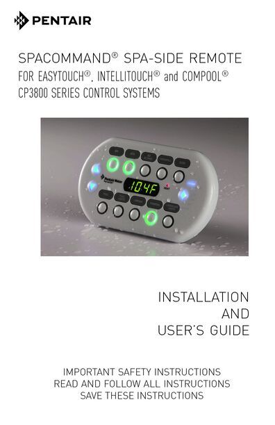 Pentair Spa Command (controller)