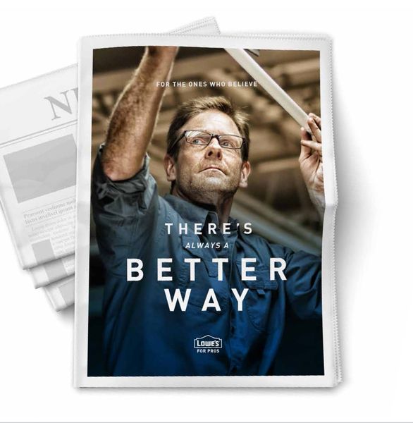 Lowe's For Pros, Creative Platform
