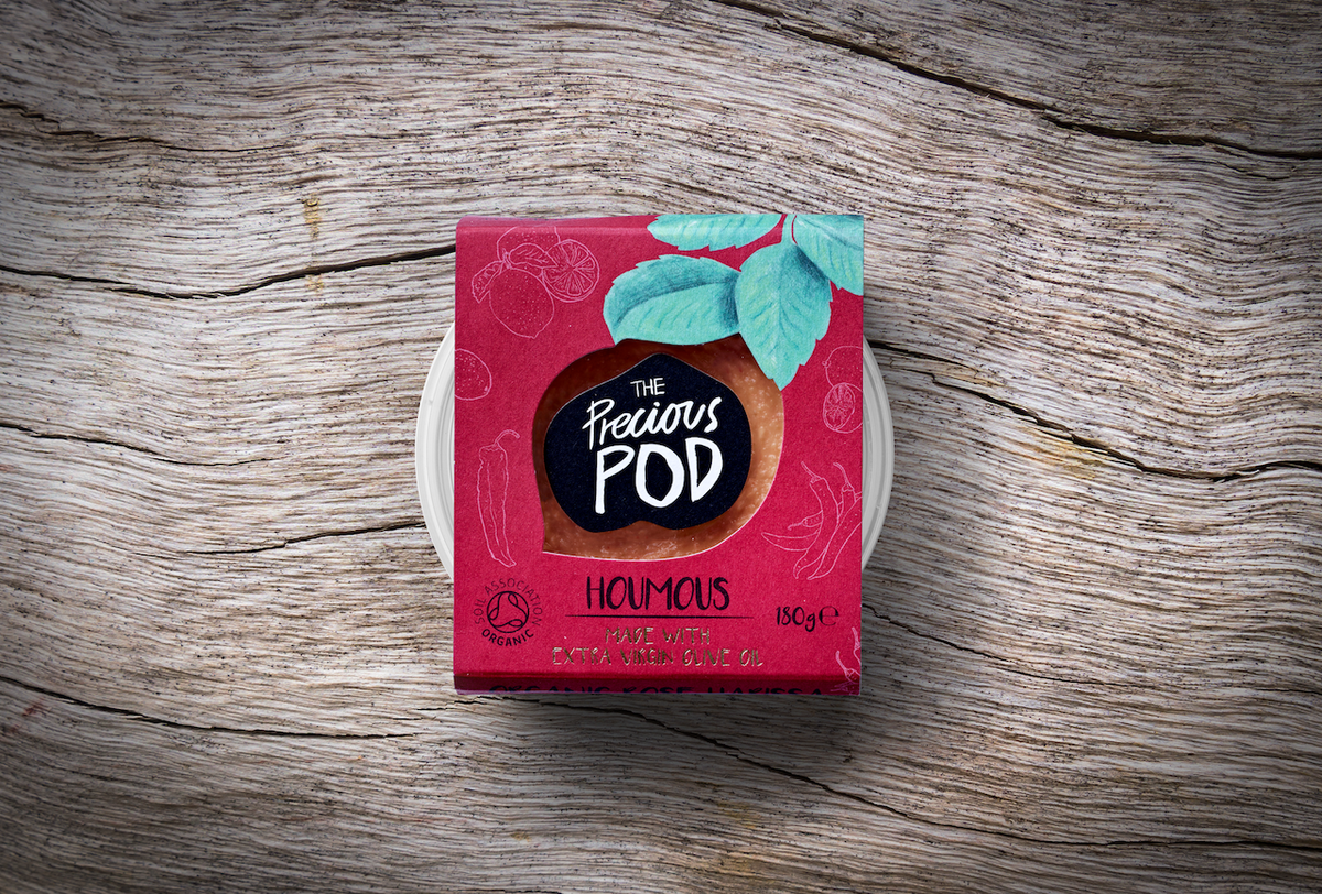A Packaging Redesign for The Precious Pod Makes it a Standout Hummus — The Dieline - Branding & P…