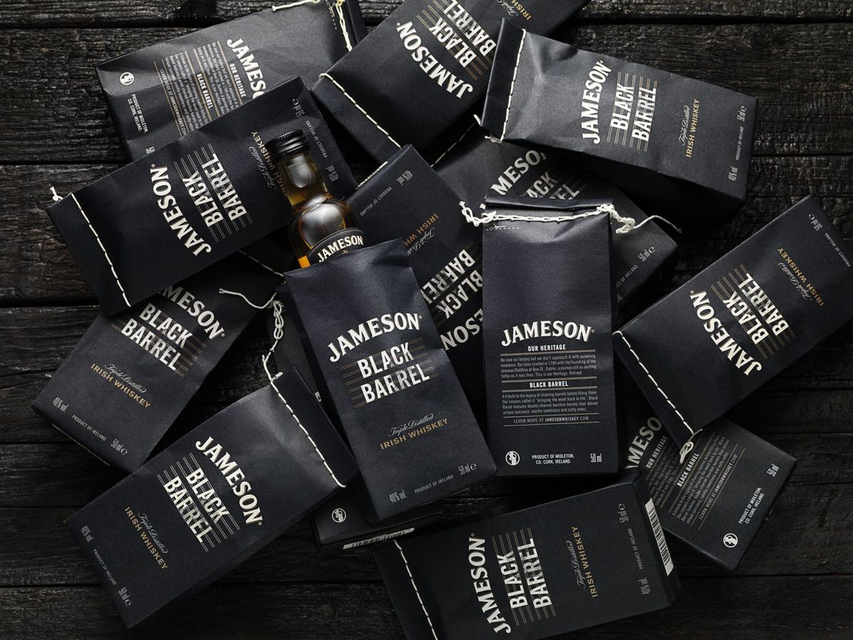 Jameson Black Barrel Is a Tribute To An Old Distillery Method — The Dieline | Packaging & Brandin…