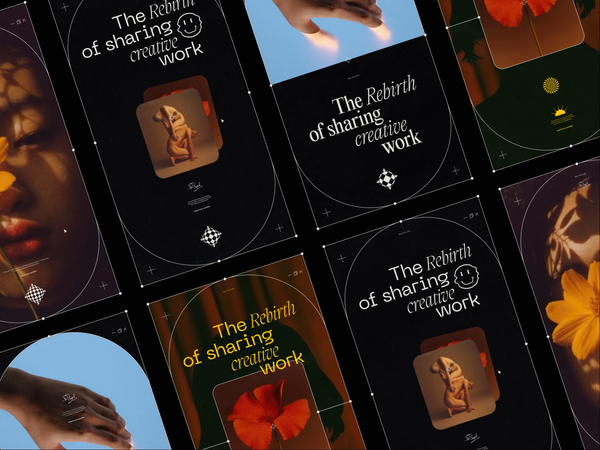 The Rebirth of Sharing Creative Work (Series A) by Rolf Jensen for Love Henry on Dribbble