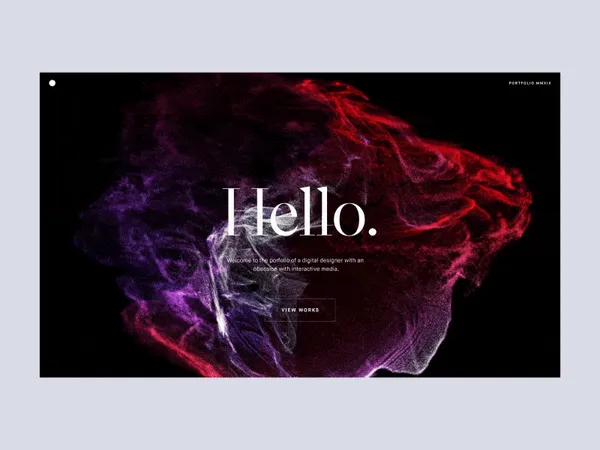Particle Intro by Nathan Riley - Dribbble
