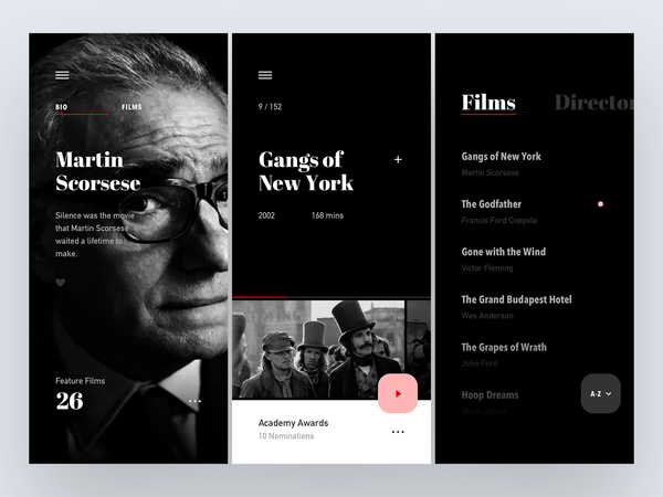 Film Club App by Blane Fraser - Dribbble