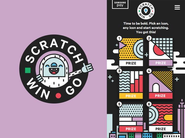 Samsung Scratch Win Go by Meg Lewis - Dribbble