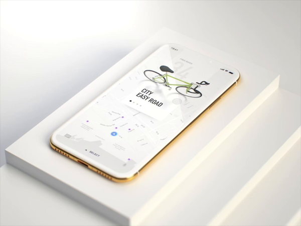 Ride bicycle mobile by Gleb Kuznetsov✈ on Dribbble