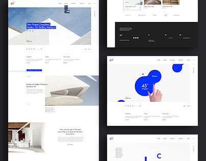 45 degrees - Architecture Studio PSD | themeforest.net