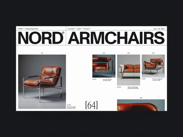 NORD® — Vintage Design Store by Viacheslav Olianishyn for obys on Dribbble